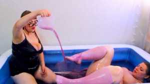 penny-and-estella-wrestle-in-a-pool-of-l